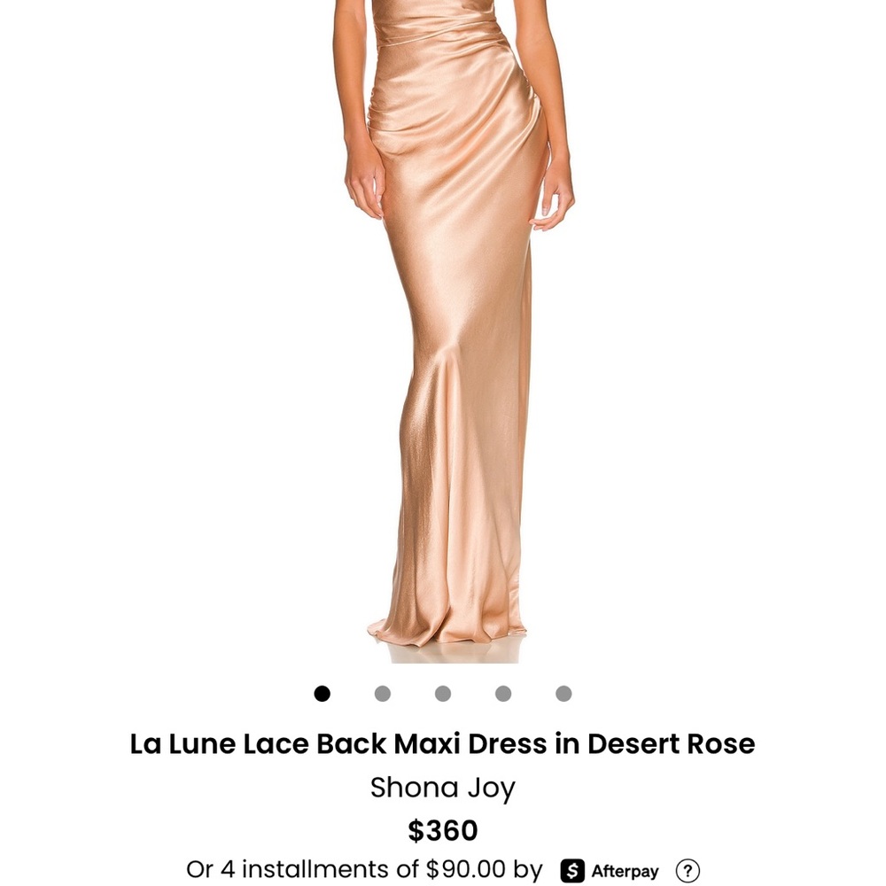 Shona Joy La Lune Lace Back Maxi Dress in Desert Rose